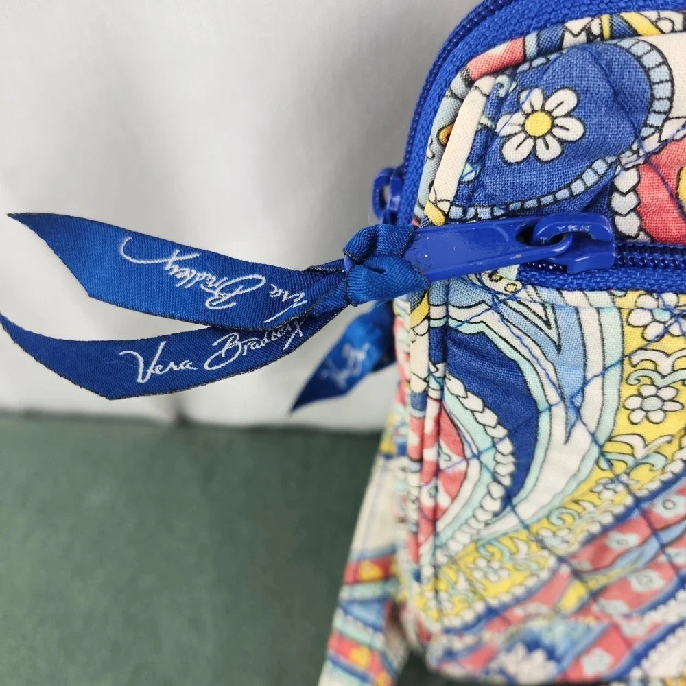 Vera Bradley Marina Paisley Crossbody Hipster Bag Quilted Purse Adjustable Strap